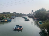 Baga river. To get to Tito’s Lane -45 minute walk from hostel.