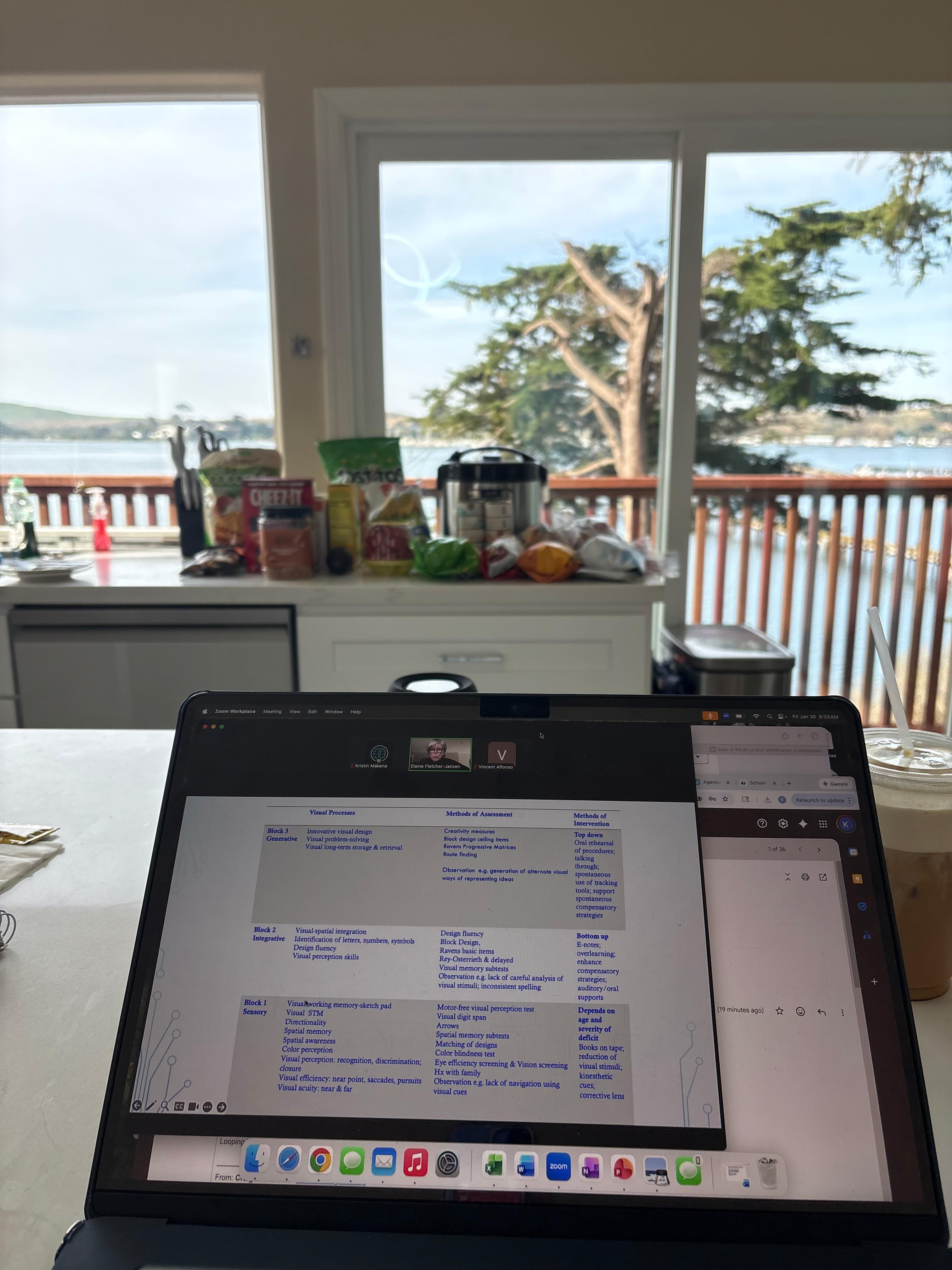 Morning work in the kitchen 