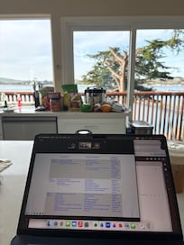 Morning work in the kitchen