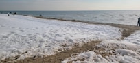 Hammonasett Beach in the winter.
