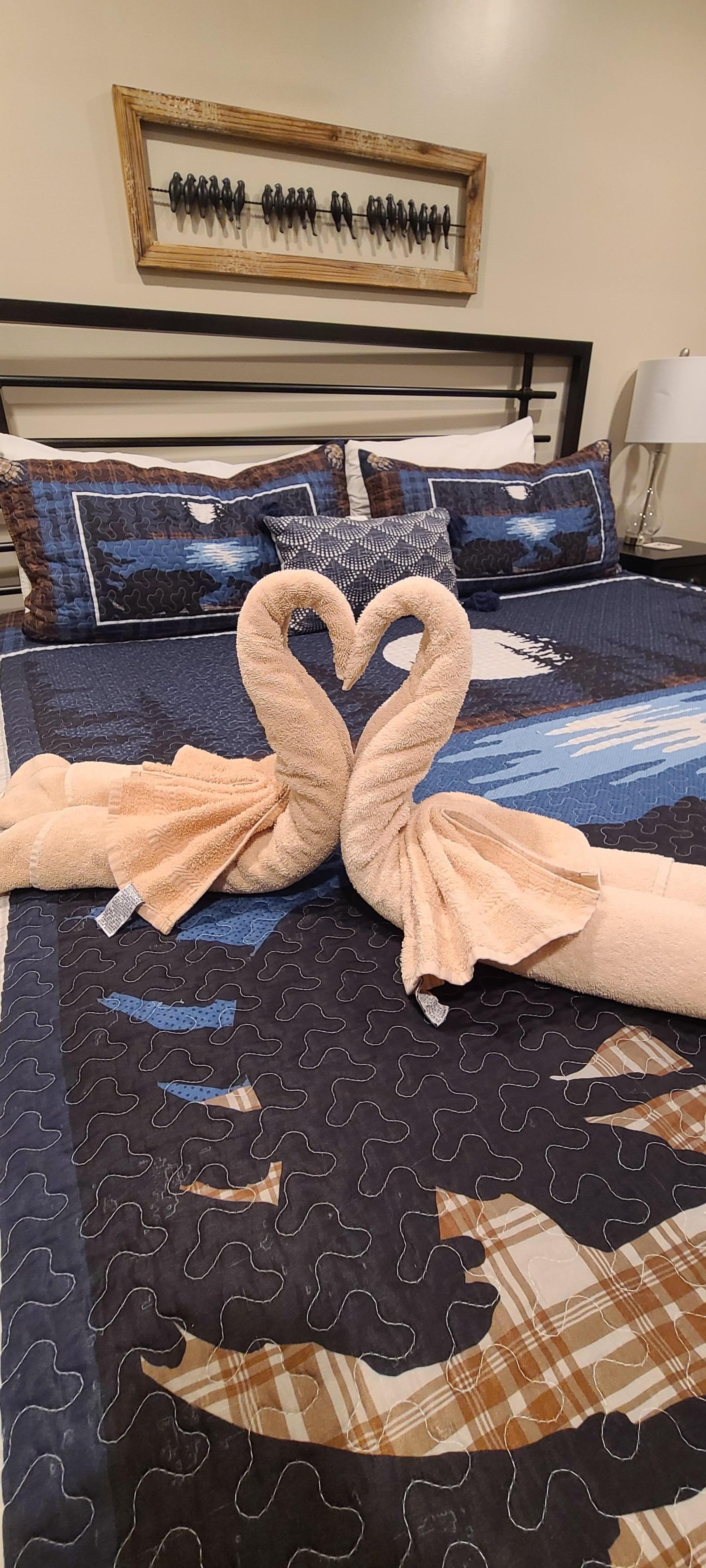 One of the downstairs bedrooms. 