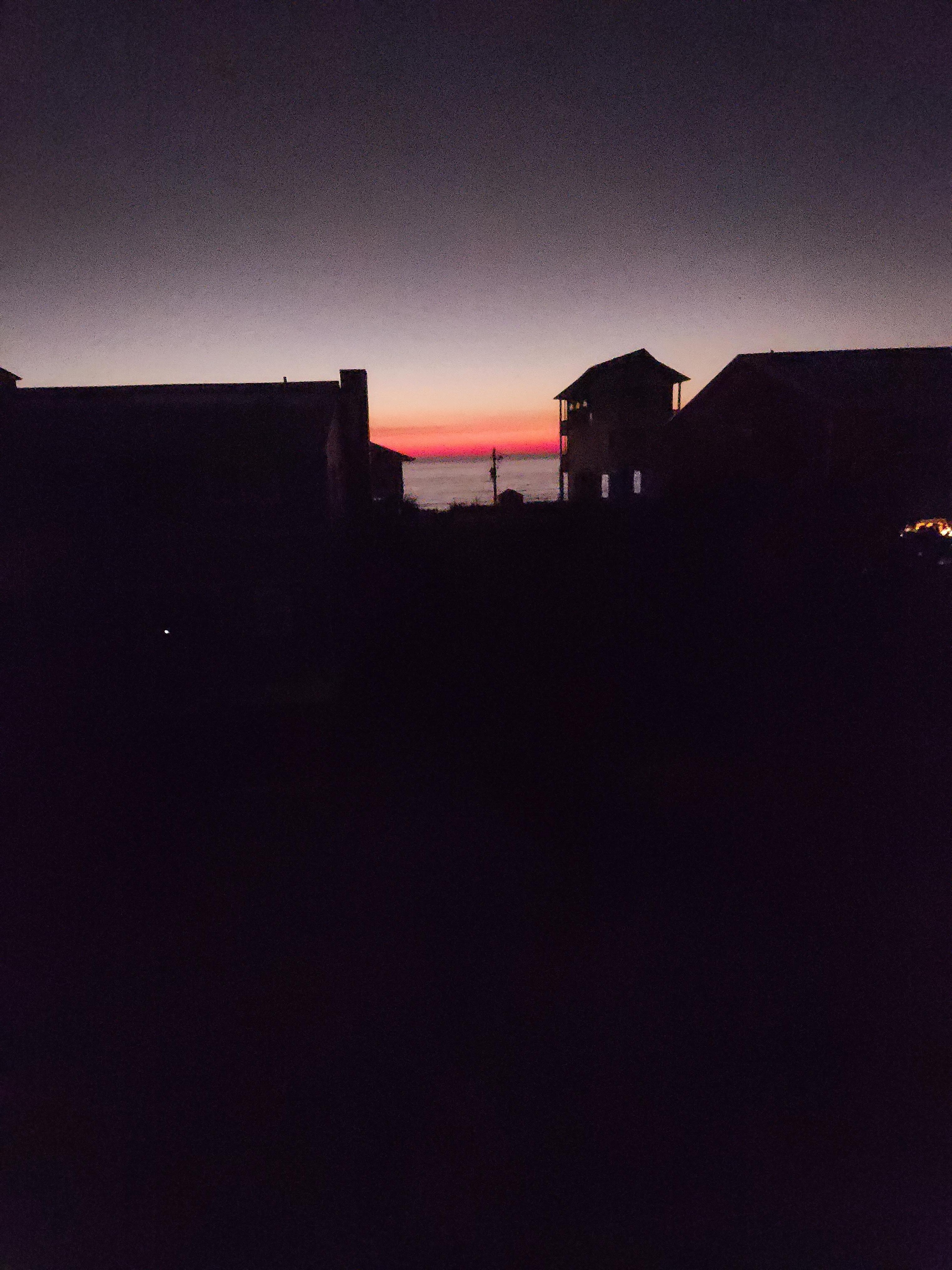 Sunset from upper balcony