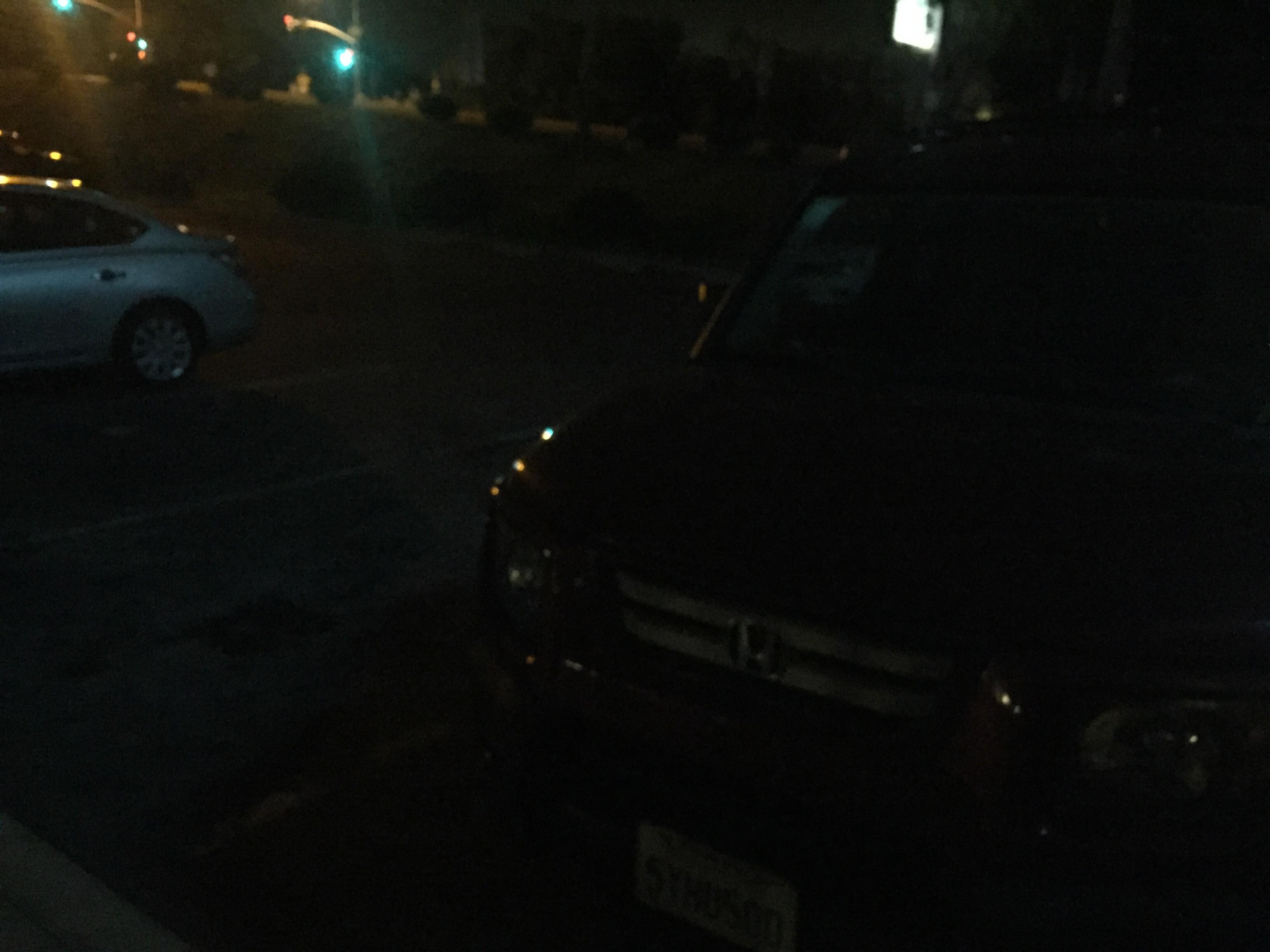 Parking lot at night