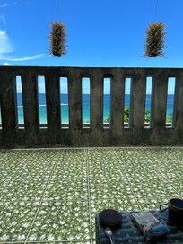 Part of the private balcony