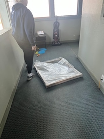 "window" that kept blowing out in storm room