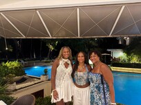 My daughter and I. Celebrating graduation from college and the other tuned 16.