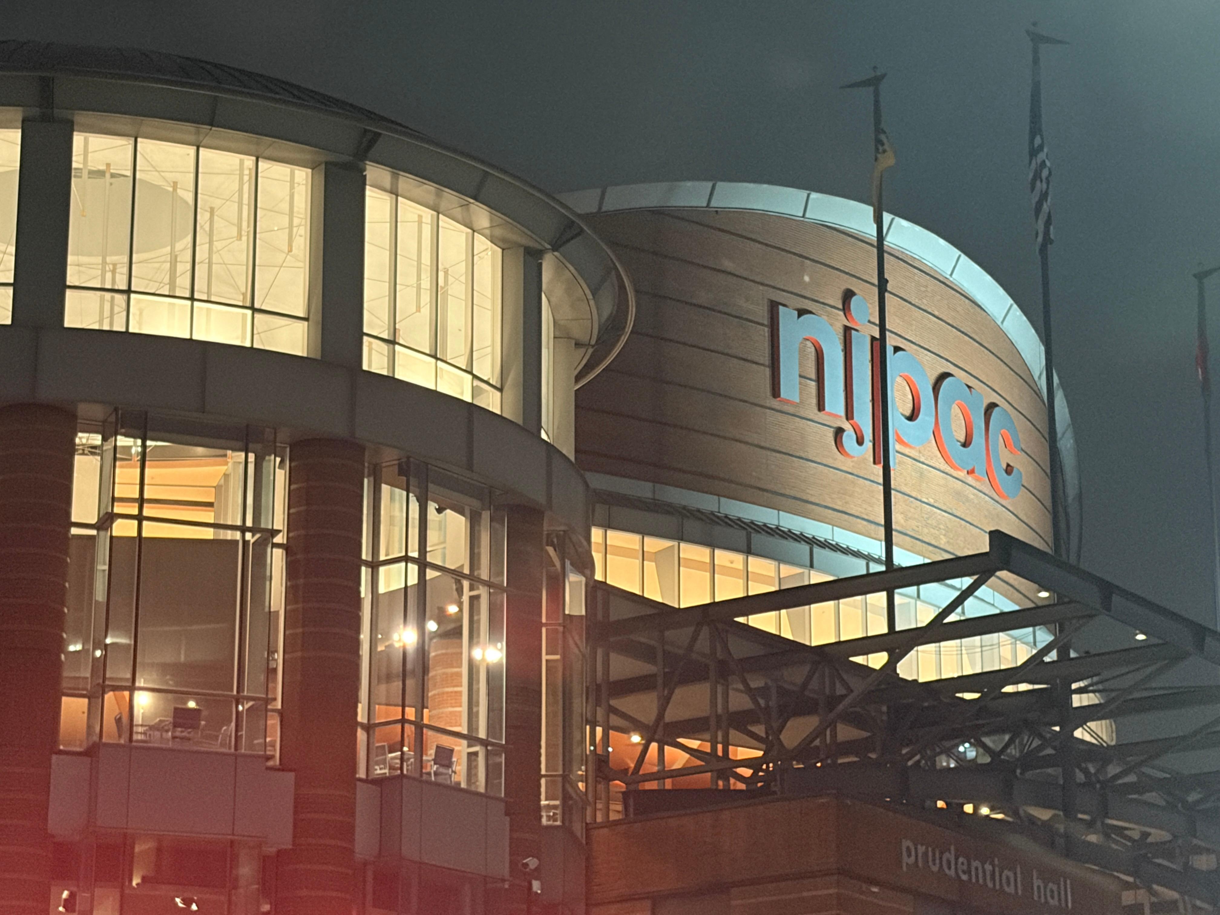 The NJ Performing Arts Center is literally across the street from the hotel. 