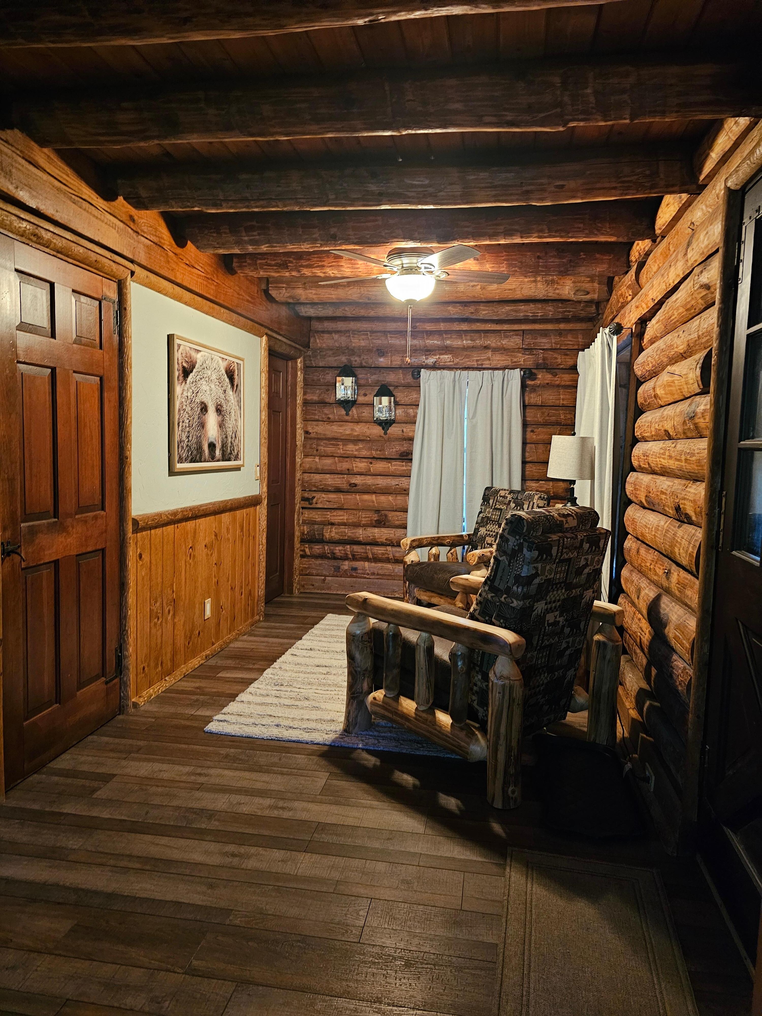 This is just one of the beautiful little nooks of the cabin.