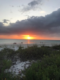 Sunset on Cortez beach