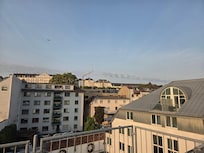 View off of balcony 5th floor top floor of hotel