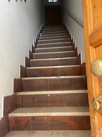 Steep stairs