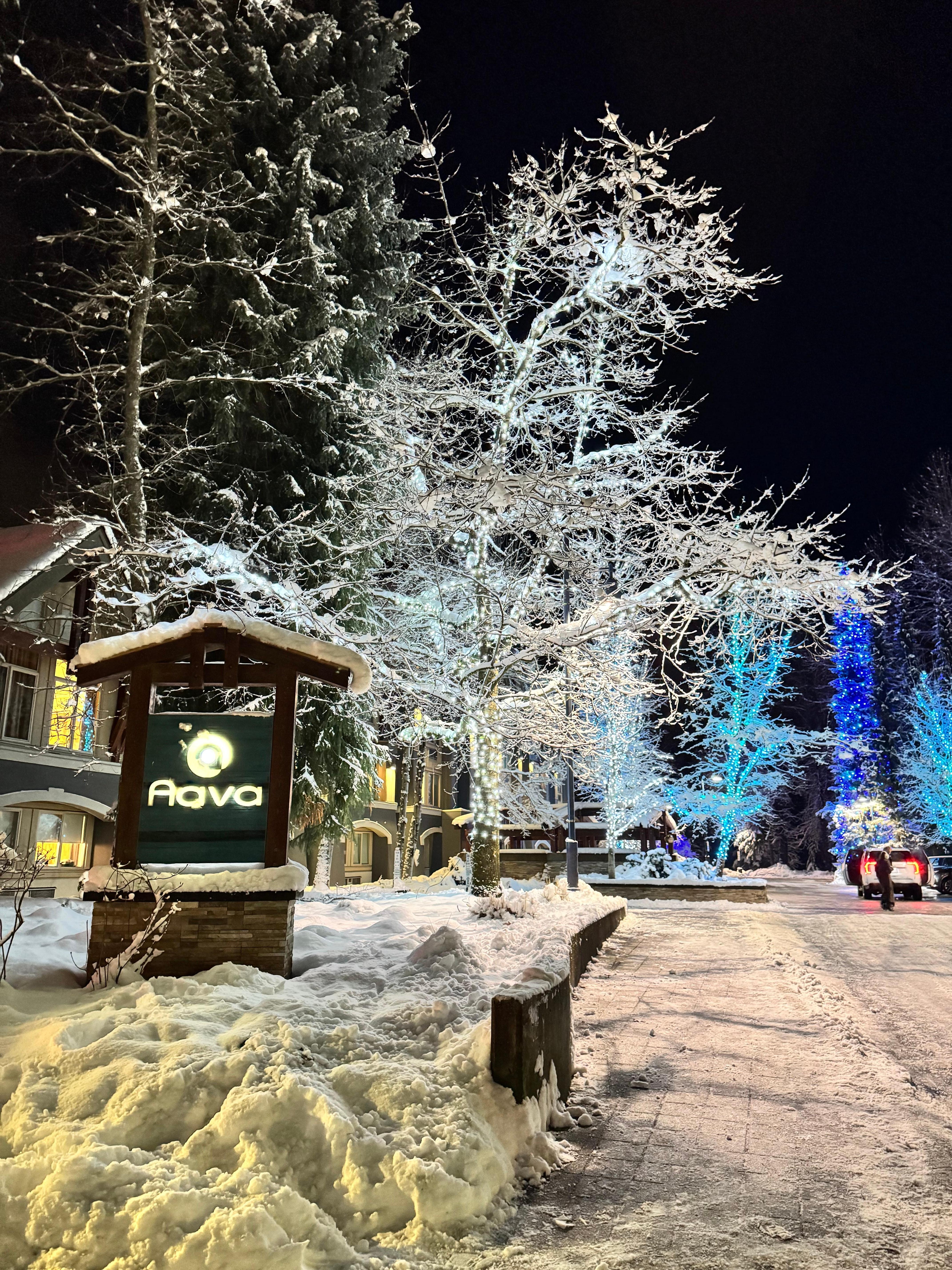 聖誕節酒店外邊也很漂亮