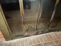 Fire place needing cleaning