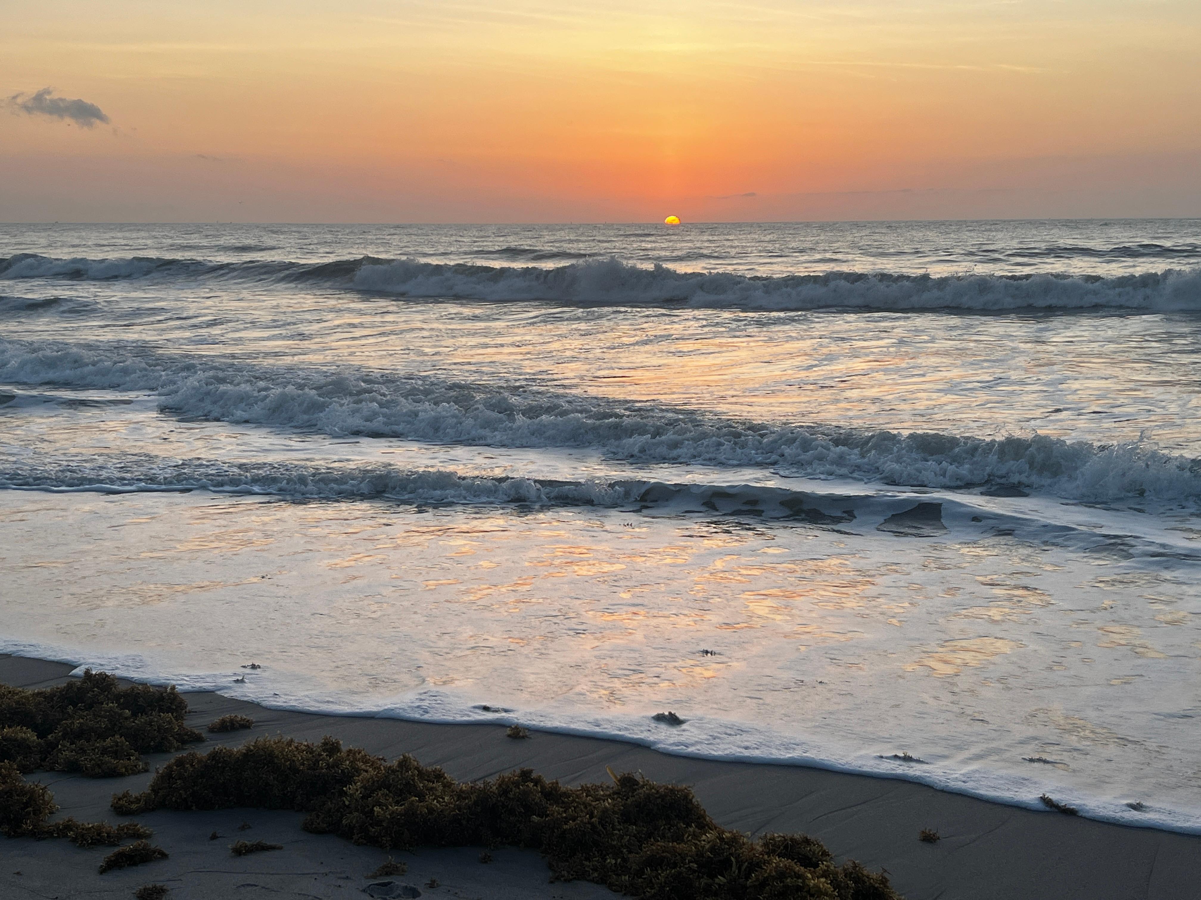 Sunrise from our beach