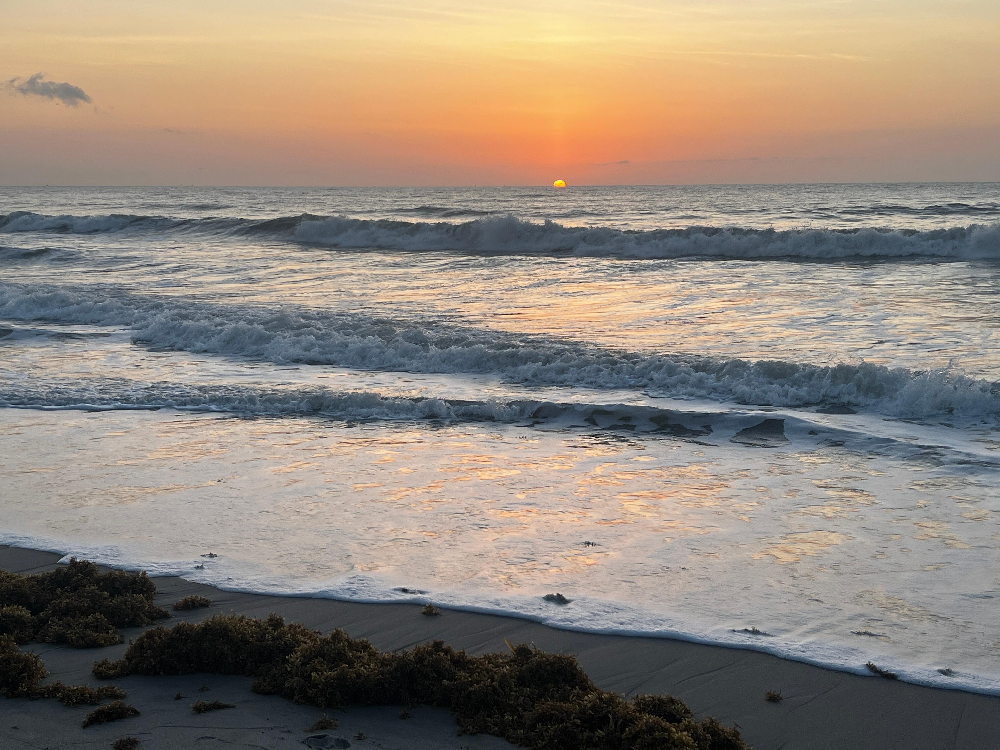 Sunrise from our beach