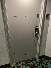 Doors in need of a paint job