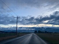 Road from house going to town
