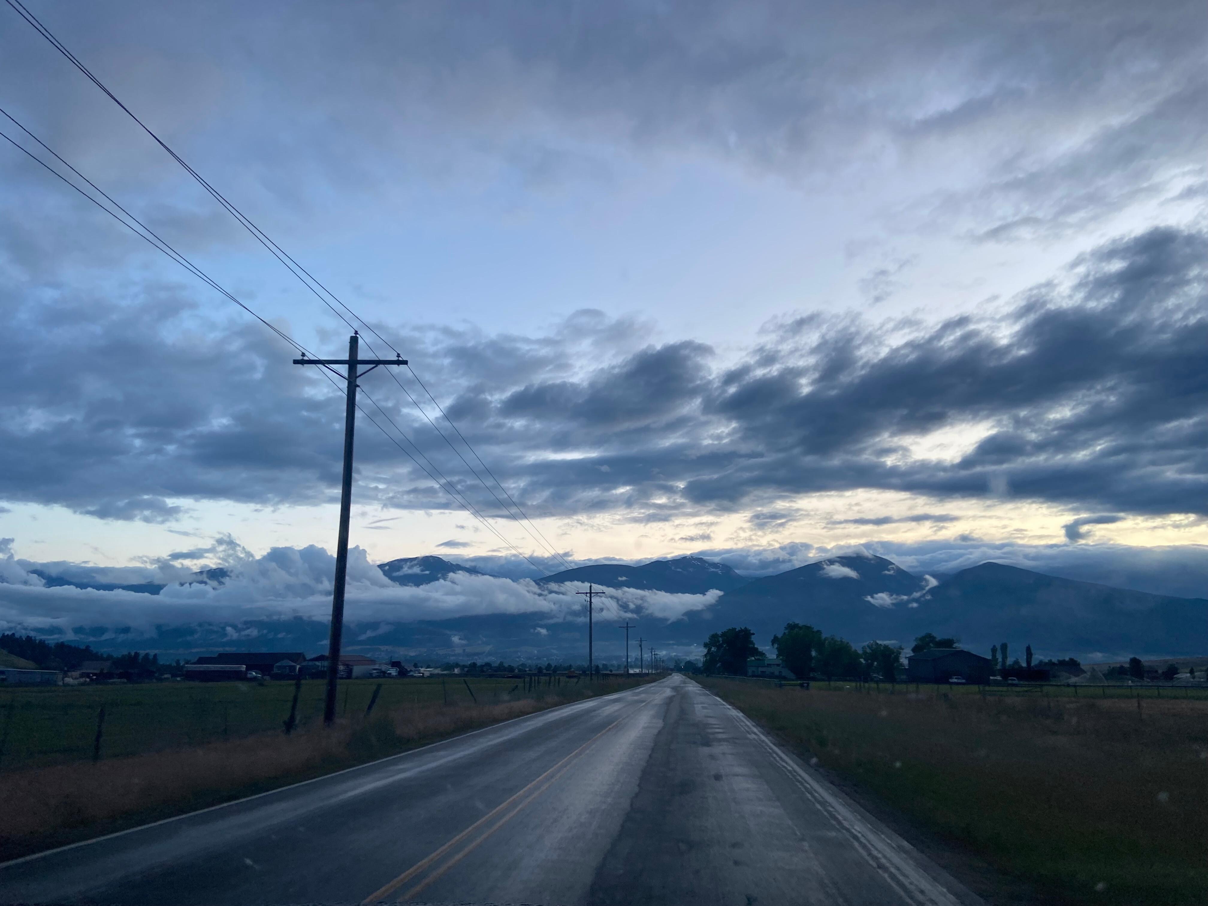 Road from house going to town