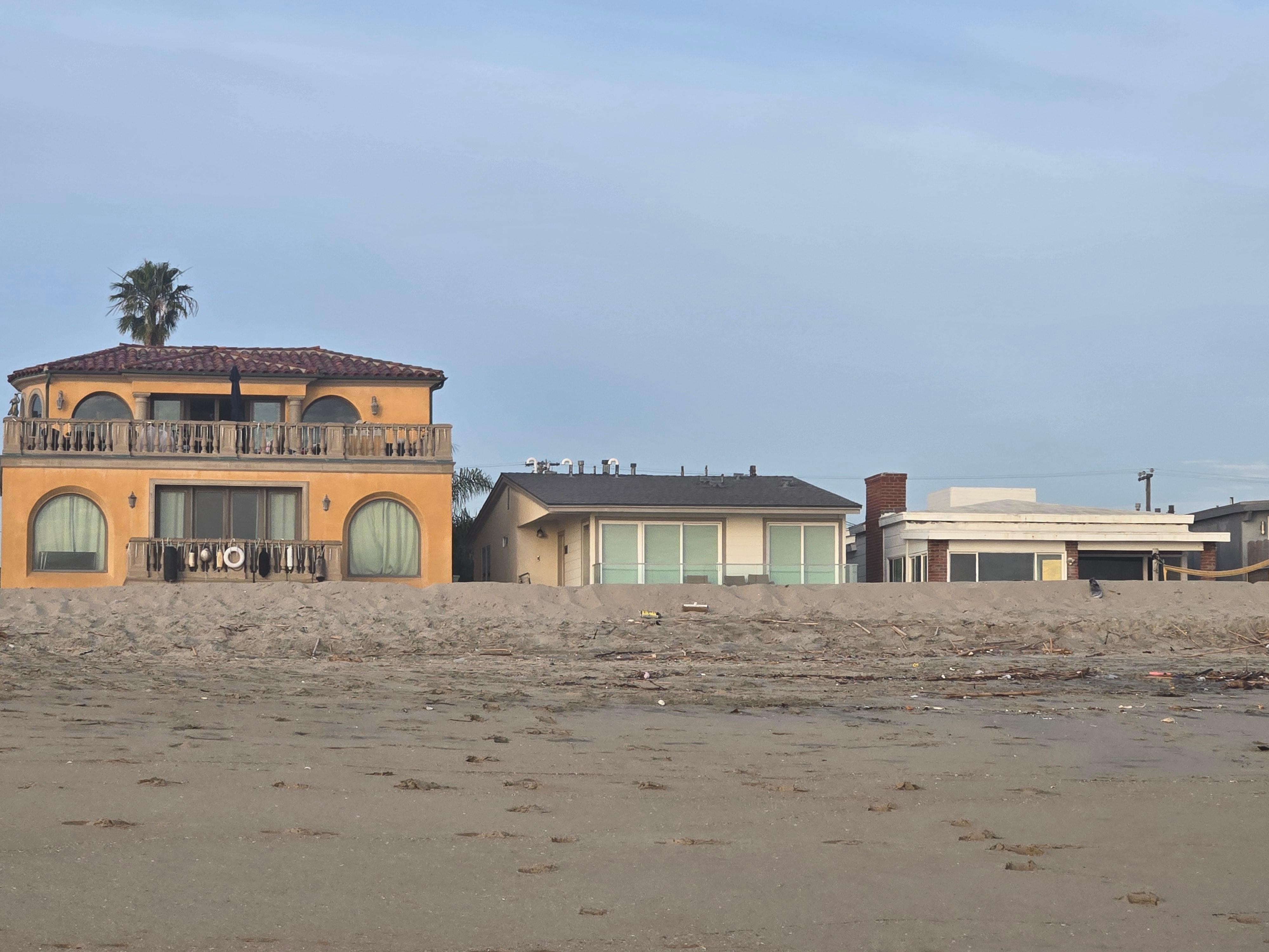 View from the beach looking back at the property!