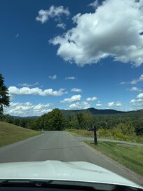 Driving leaving house