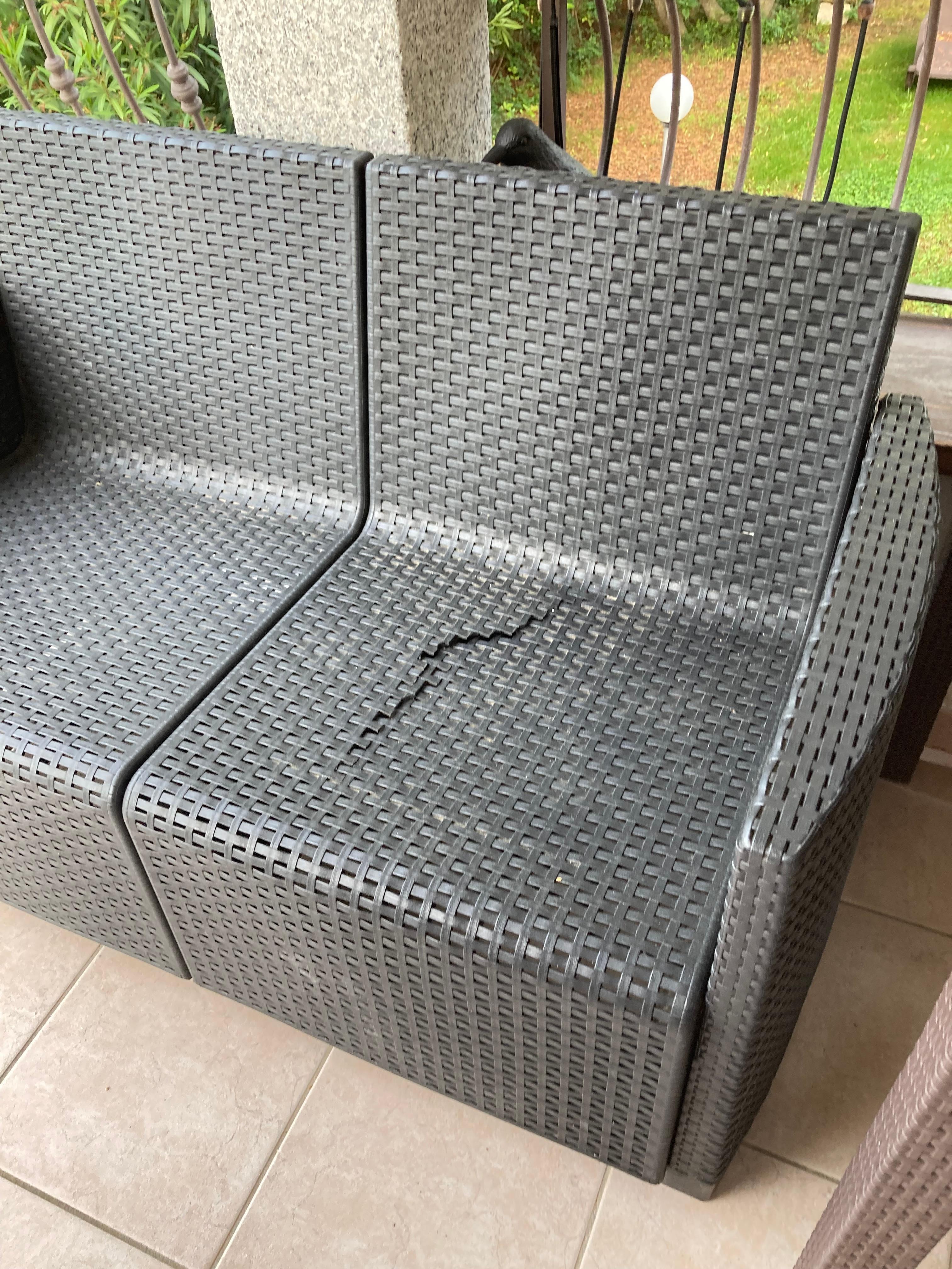 Terrassensitz gebrochen 