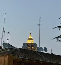 The view of the Vatican from the patio.