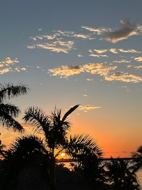 Sunset view from our room!