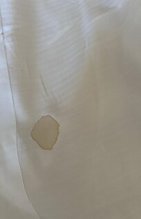 This was when we requested a bed make I. The morning, this big stain was on the head part that you cannot miss. We felt targeted for revenge for voicing our concerns.Not professional.