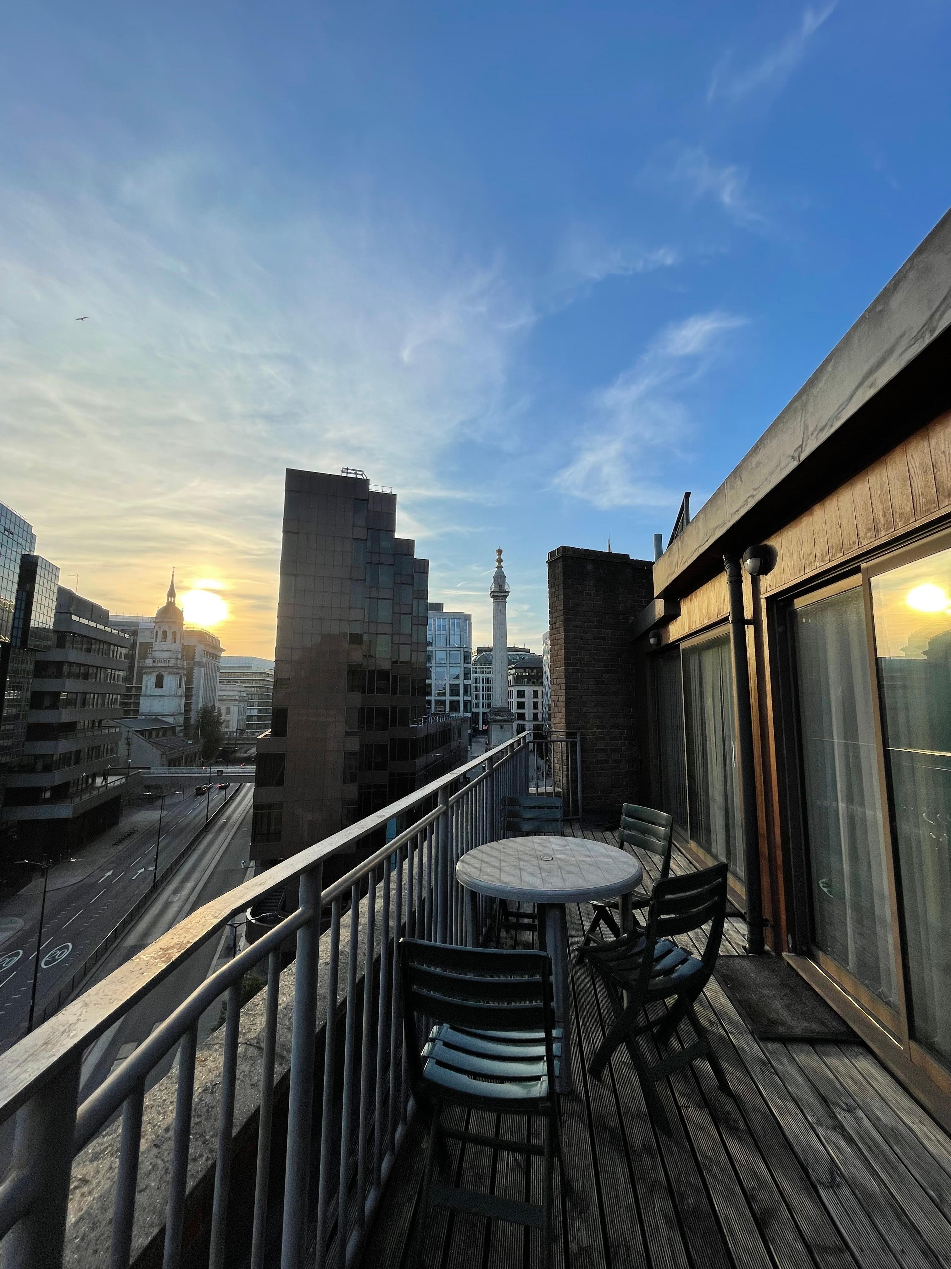 Balcony and lovely view