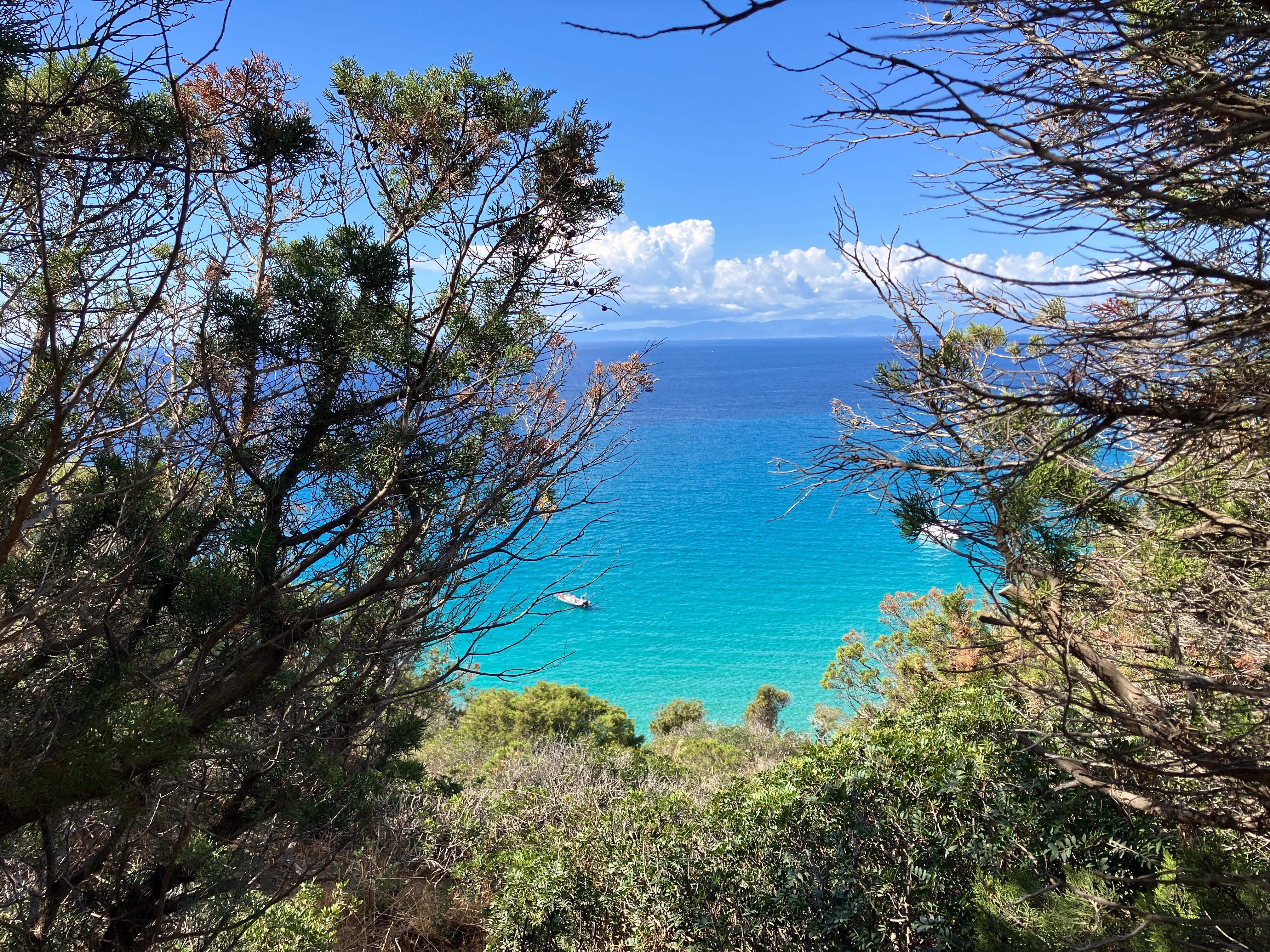 Ausblick auf das Meer von Solanas