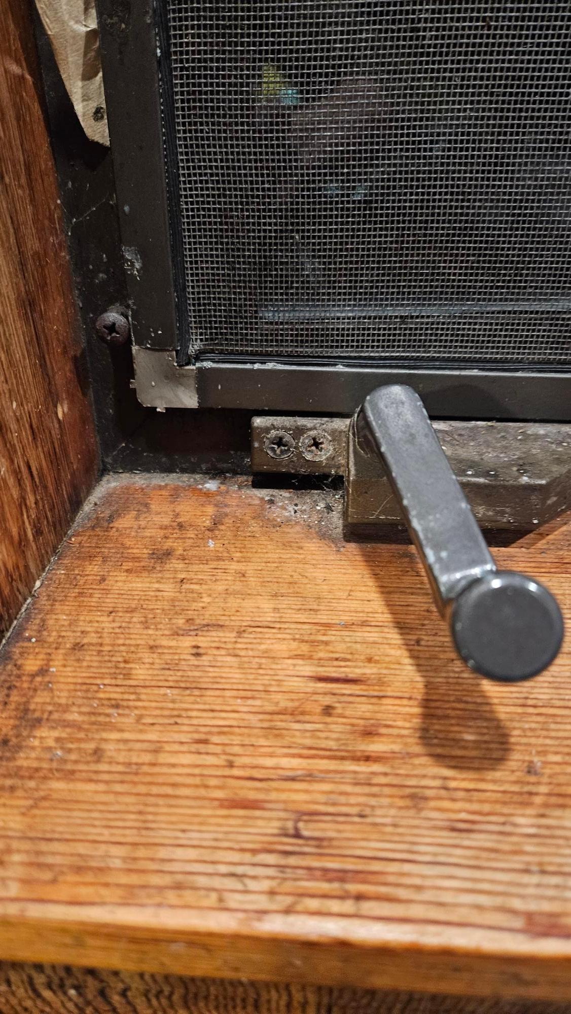 (Dirty Window Sill in kitchen)