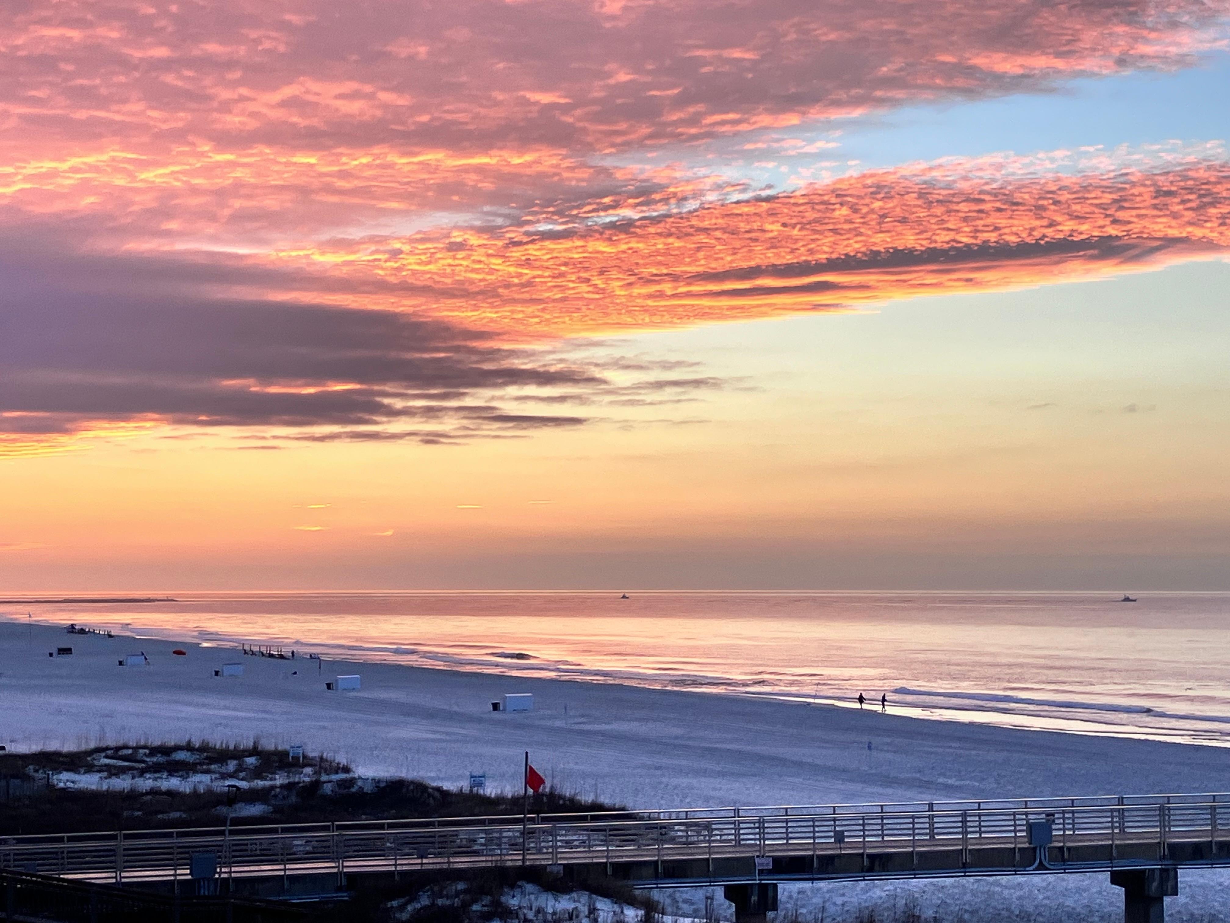 Sunrises were gorgeous 