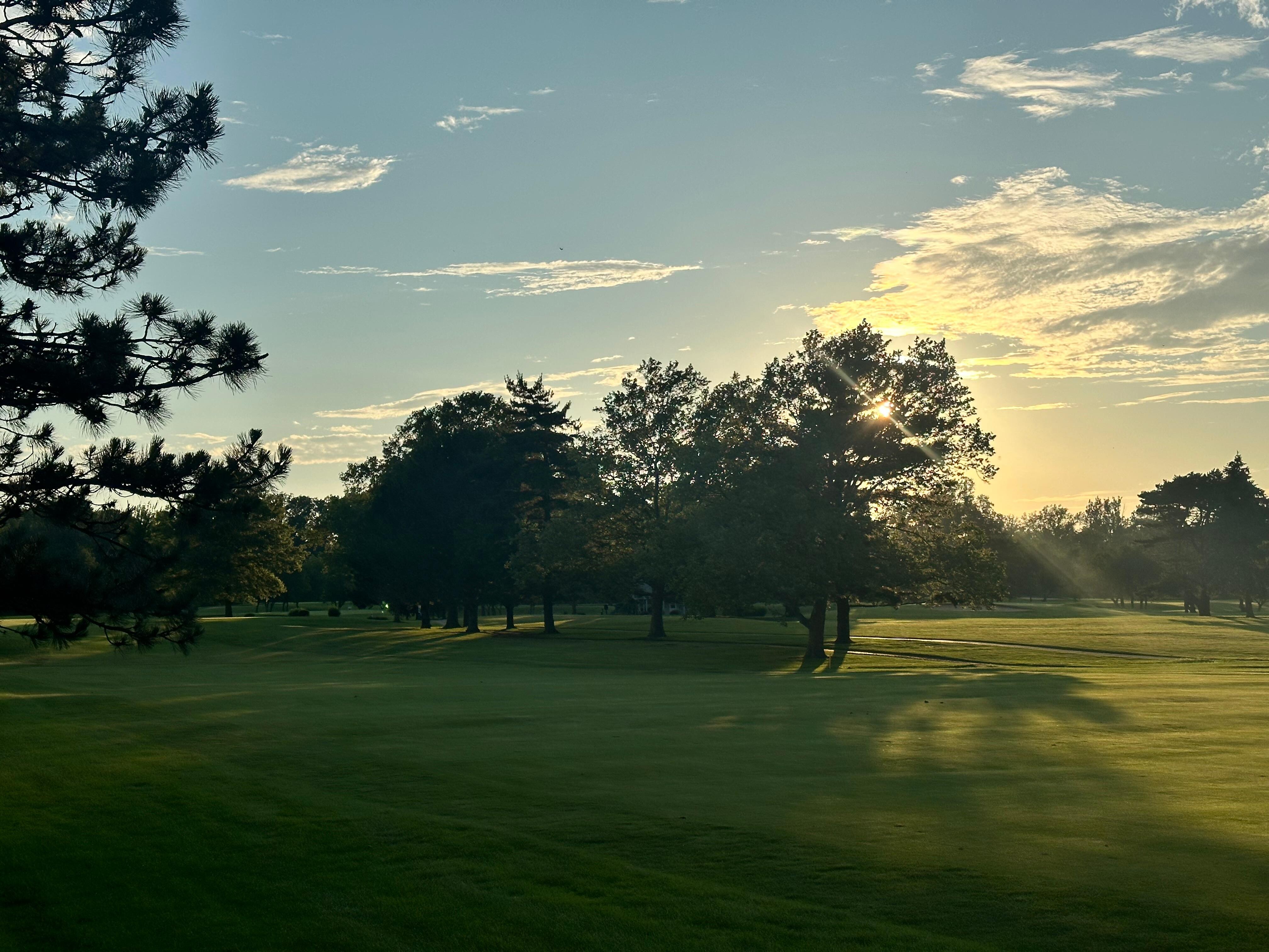 Sunrise from private patio 