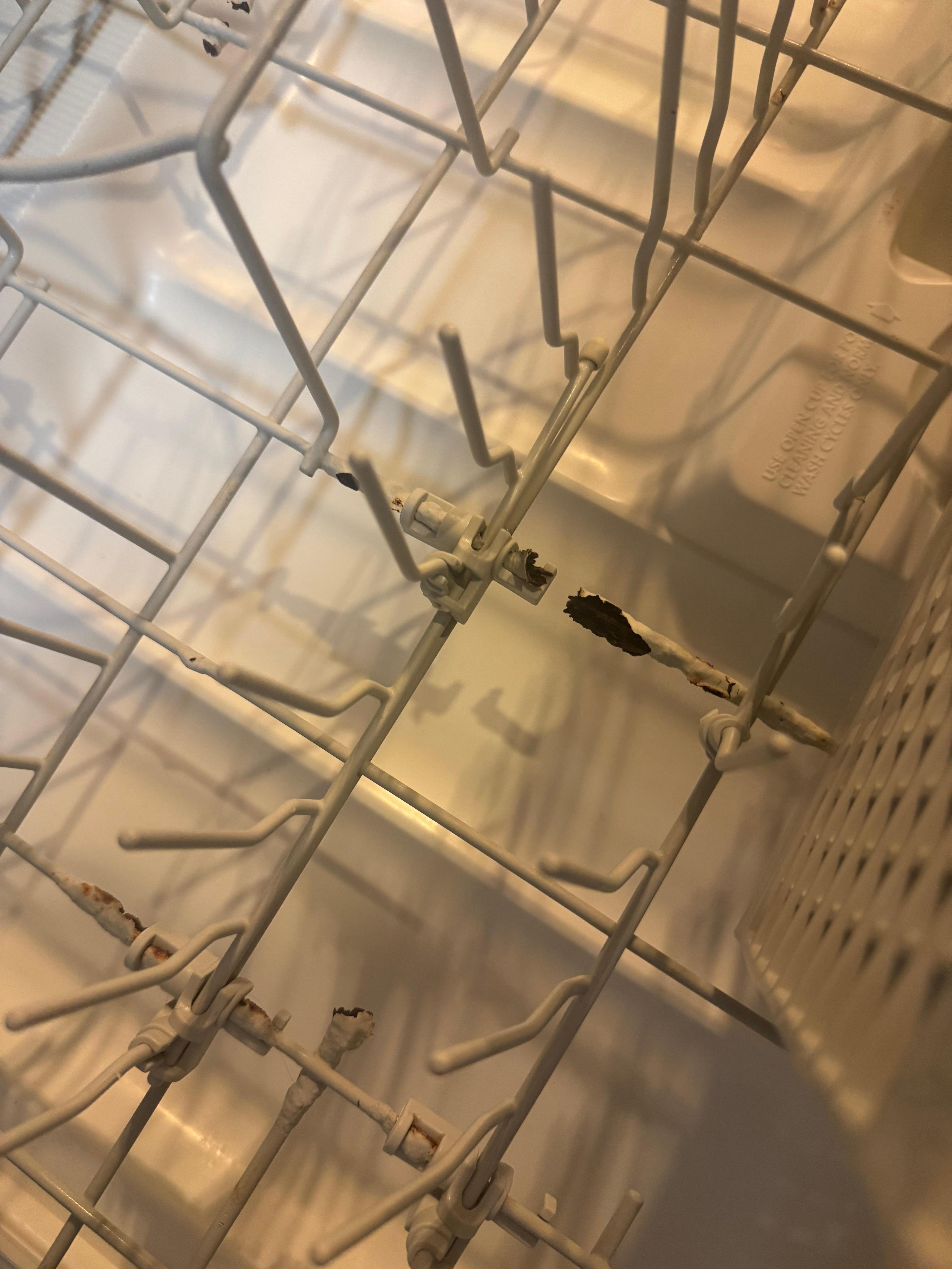Rusted dishwasher rack