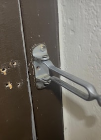 Missing door lock.