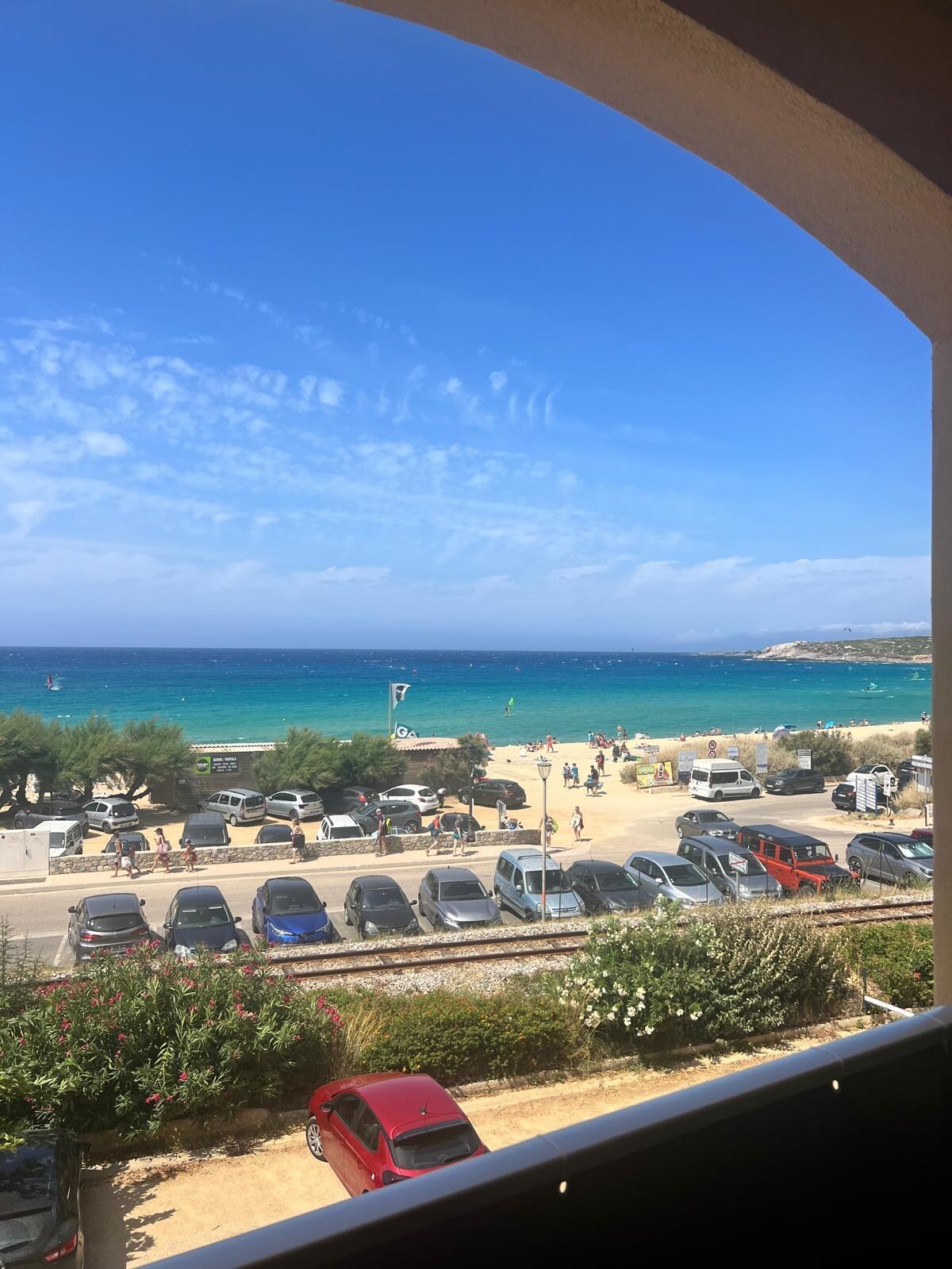 Blick vom Balkon