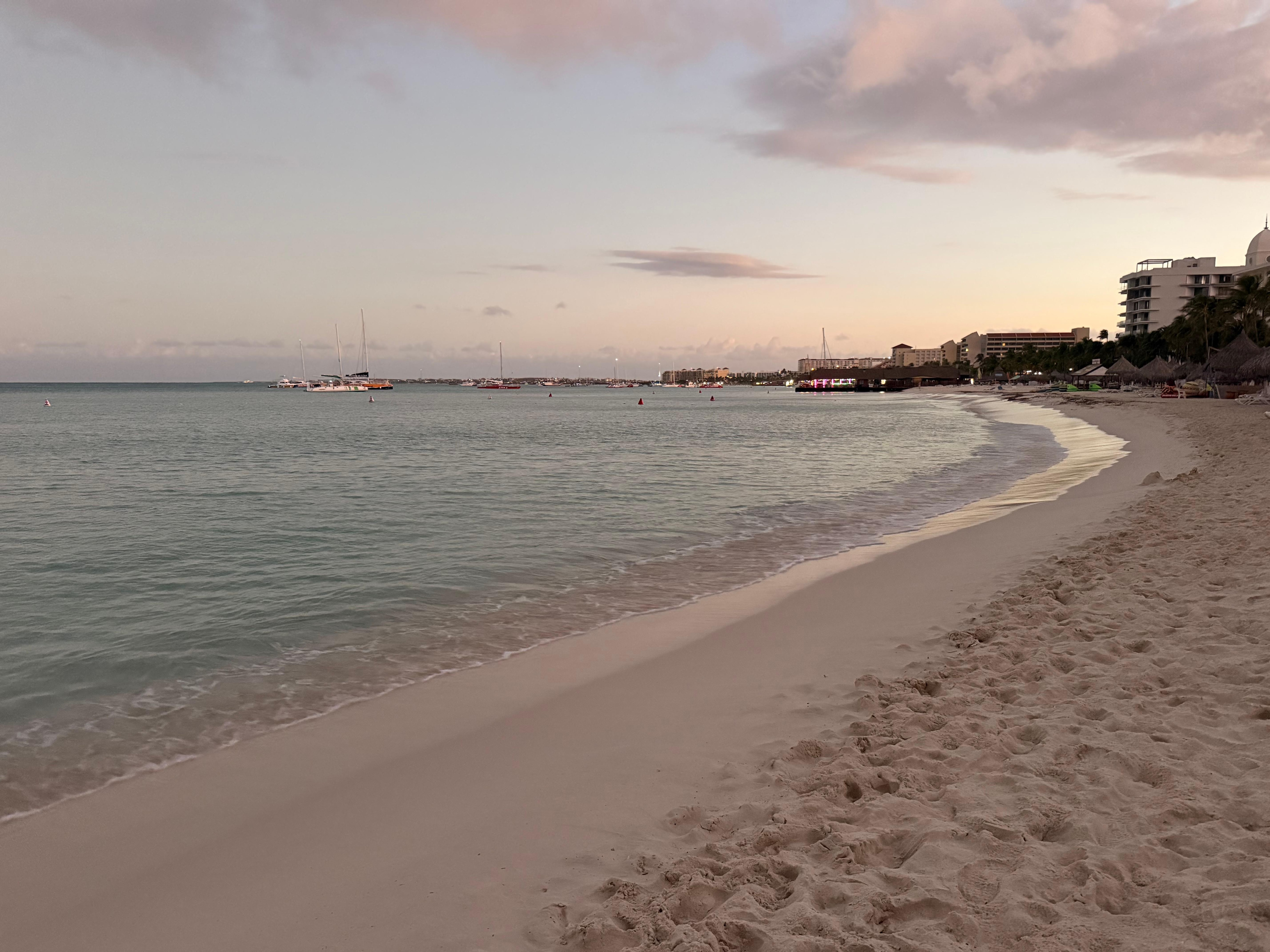 The beach was perfect! The hotel is literally sitting on the beach 🏖️ 