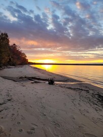 sunset from the beach