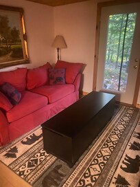 I want my basement at home to look this cool and comfy