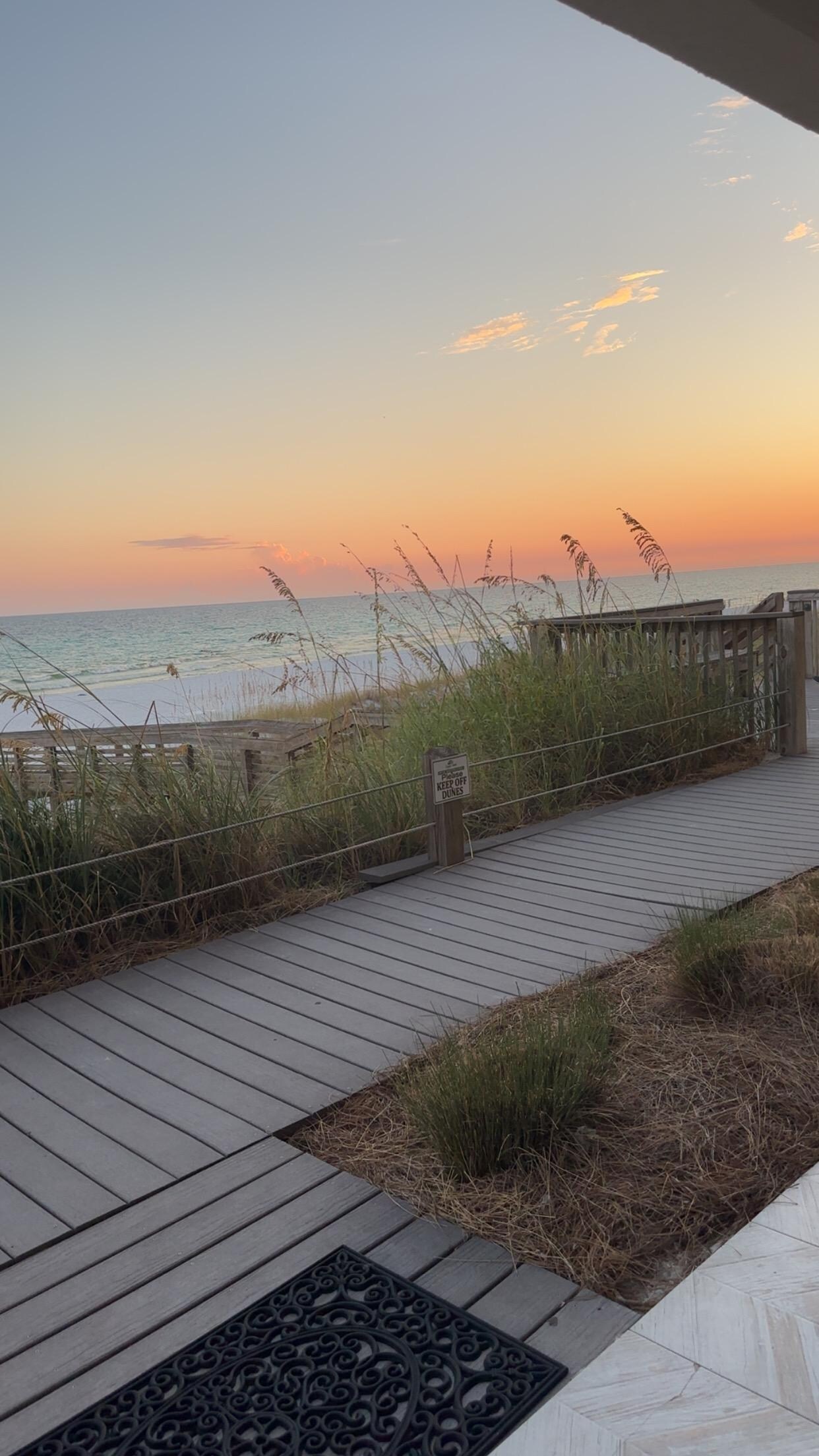The view from our patio during sunset.