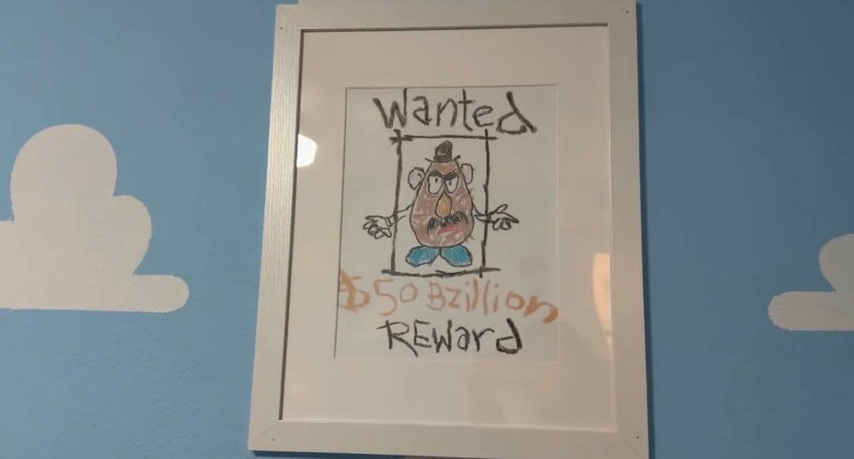 Toy Story Themed Room with 2 Twin Beds