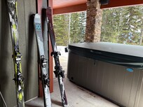 Ski day lunch break