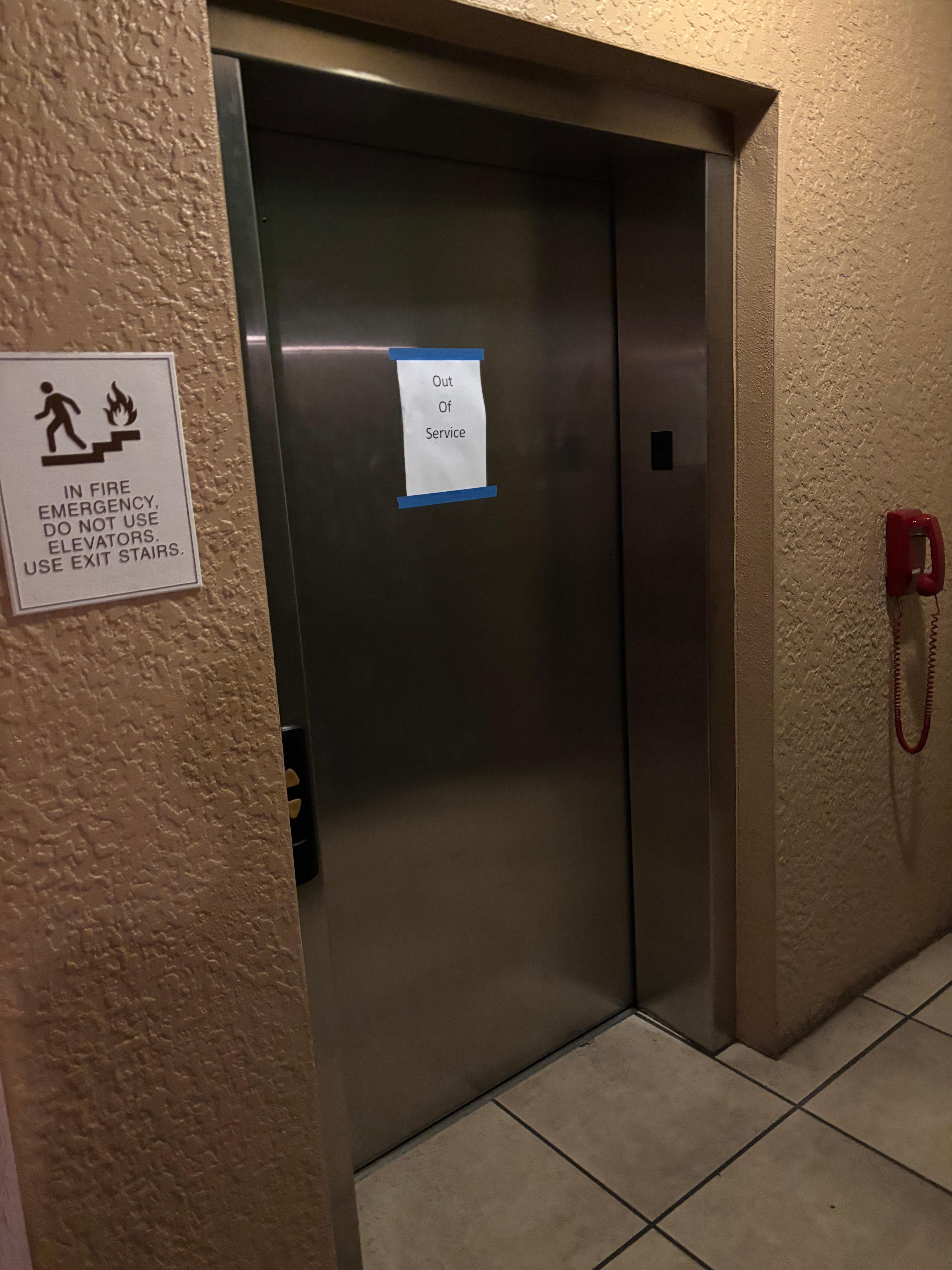 Elevator not working 
