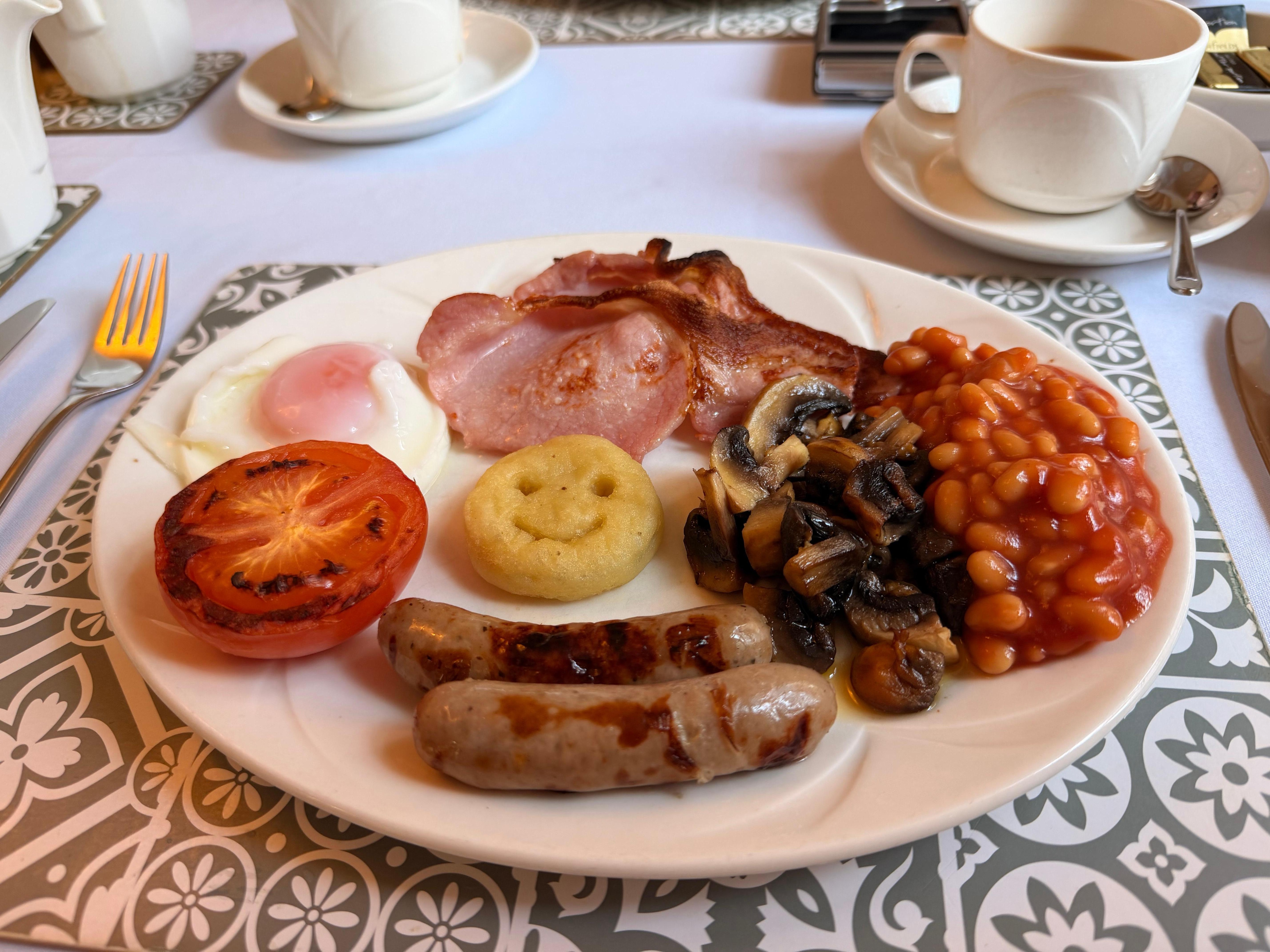 Our lovely breakfast made by Colin. 