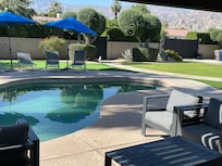 Pool view from primary room
