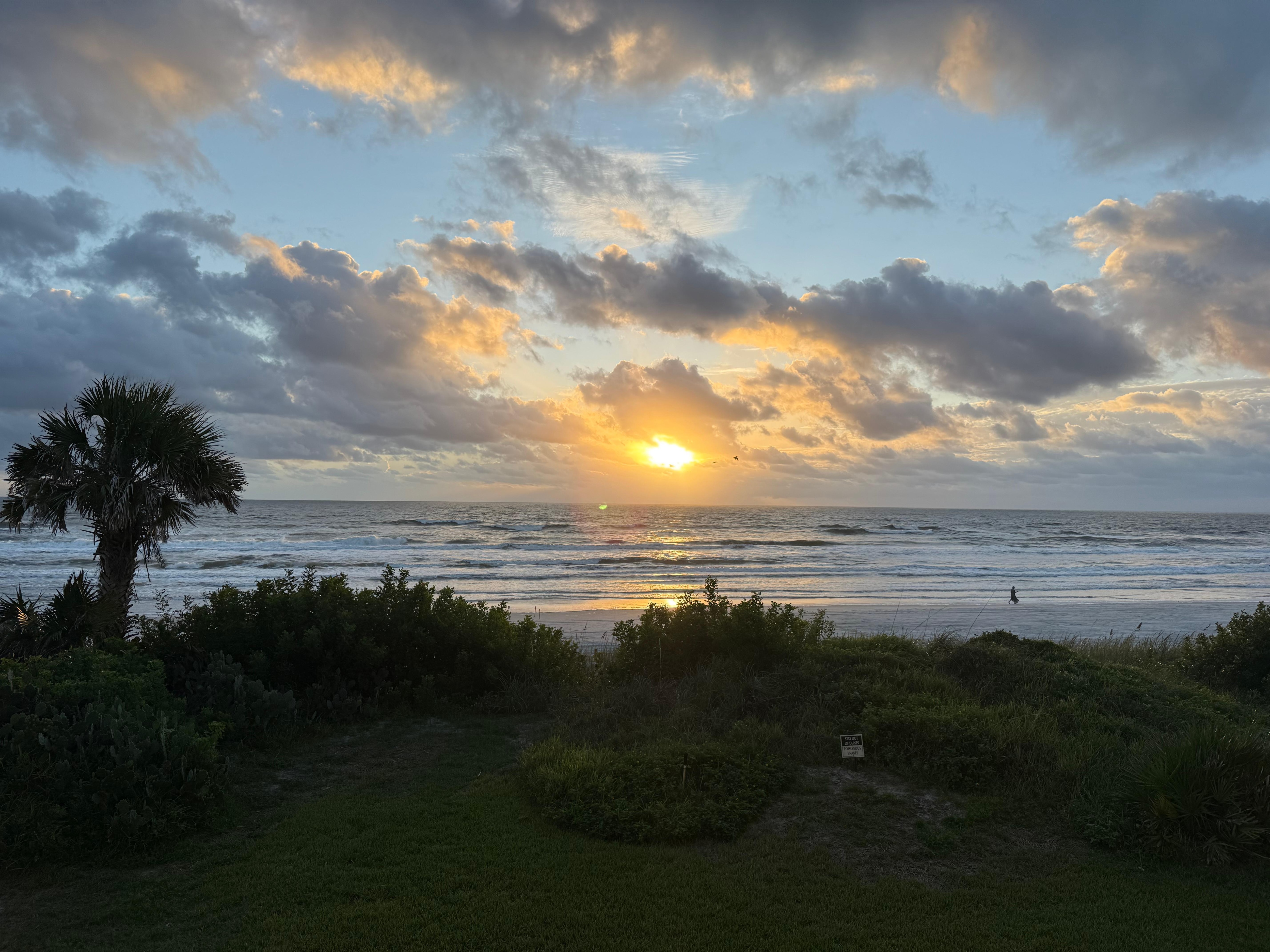 Sunrise from the condo