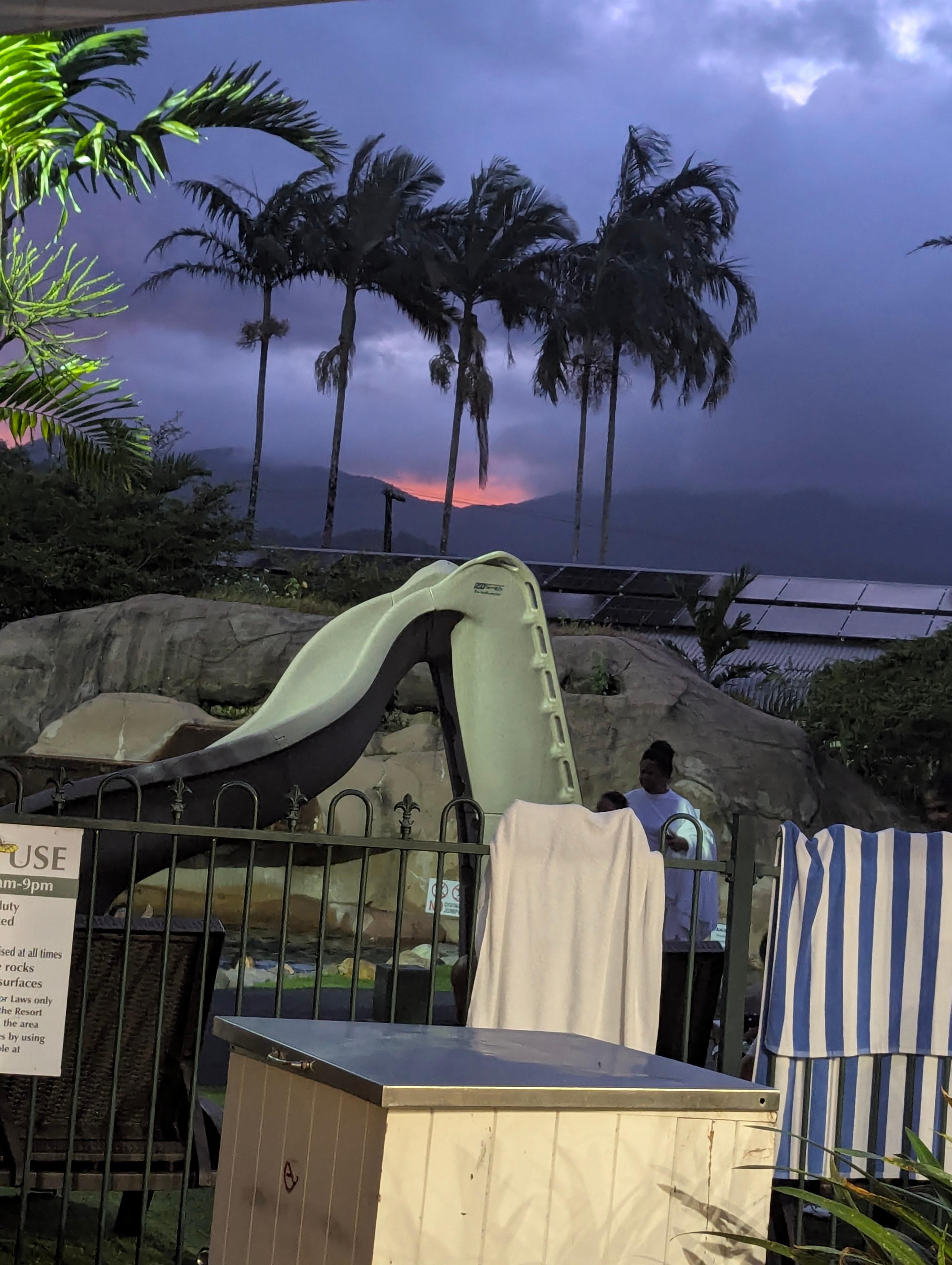 Sunset from pool/bar area