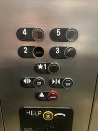 Missing elevator button
