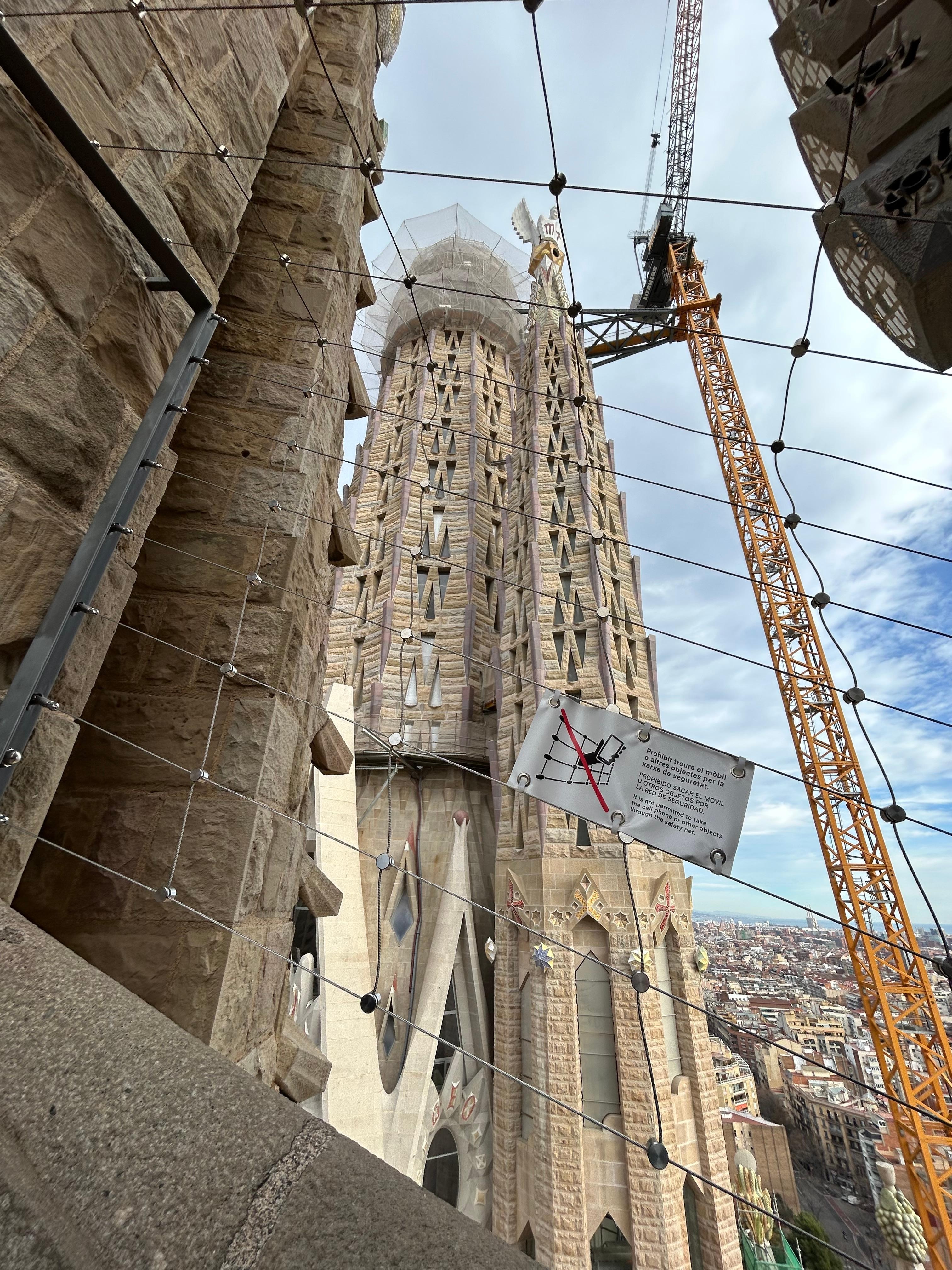 サグラダファミリア　タワーからの眺め