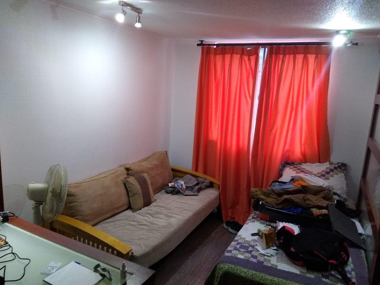 Living con Futón y cama
